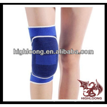 Neopreno cómodo azul rodilla apoyo con diseño